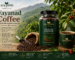Era Roots Wayanad coffee in glass bottle with coffee beans